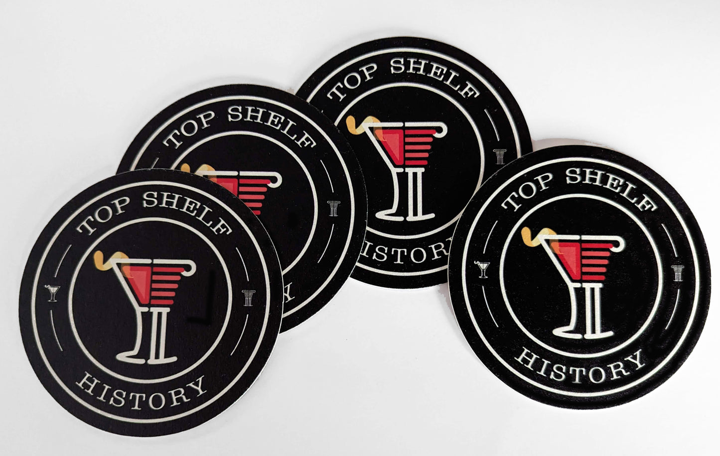 Top Shelf History Coasters | 4-Pack